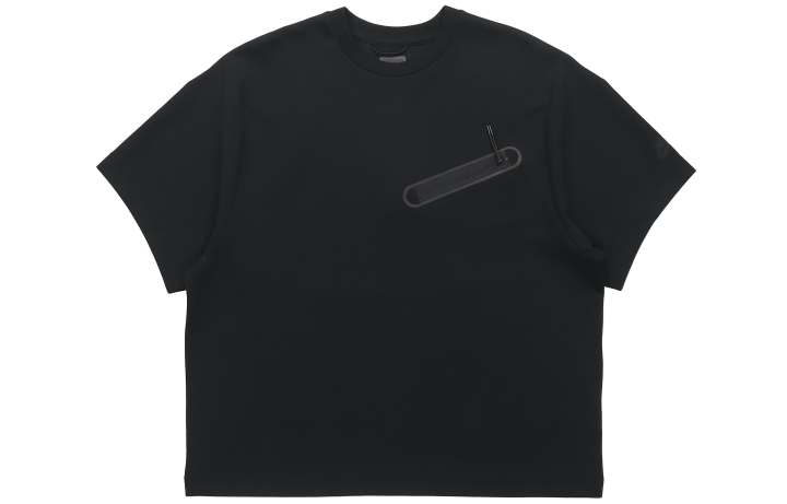 Nike Nike T Shirts Men's Black Crew Neck Moderate Straight Fit