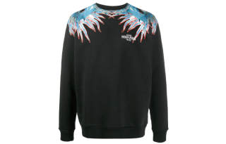 Marcelo Burlon Sweatshirts Men's Black Crew Neck Moderate Regular