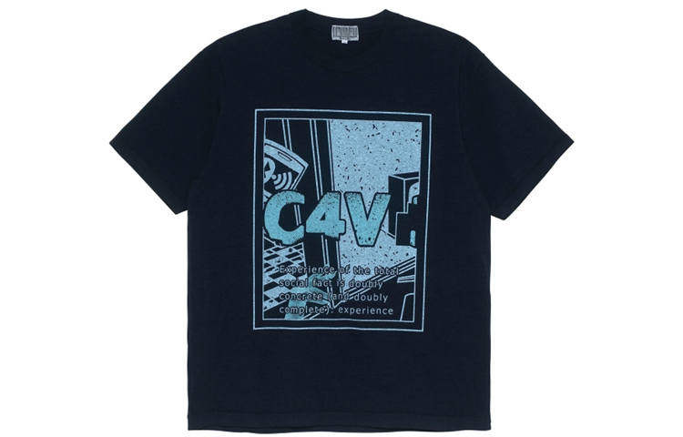 Cav Empt T Shirts Men's Crew Neck Moderate Straight Fit