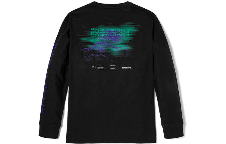 Timberland T Shirts Men's Black Crew Neck Moderate Straight Fit