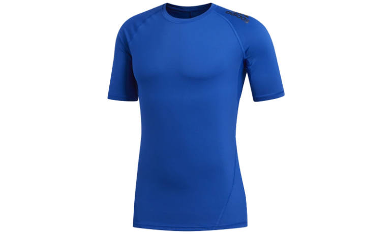 Adidas Adidas T Shirts Men's Dodger Blue Crew Neck Moderate Straight Fit