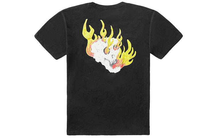 Vans T Shirts Unisex Black Crew Neck Moderate Straight Fit
