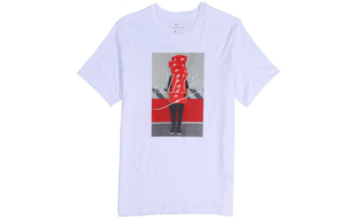 Nike Nike T Shirts Men's Crew Neck Moderate Straight Fit