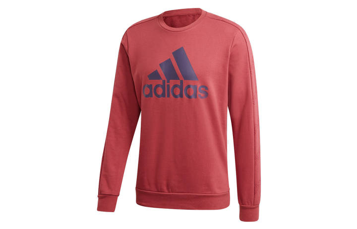 Adidas Adidas Sweatshirts Men's Red Crew Neck Moderate Regular