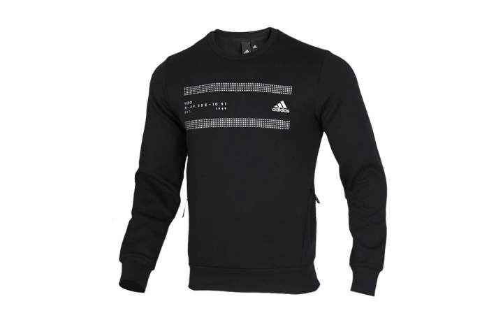 Adidas Adidas Sweatshirts Men's Black Crew Neck Moderate Regular