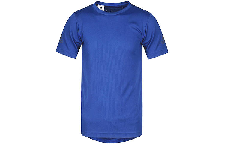 Adidas Adidas T Shirts Men's Blue Crew Neck Moderate Straight Fit