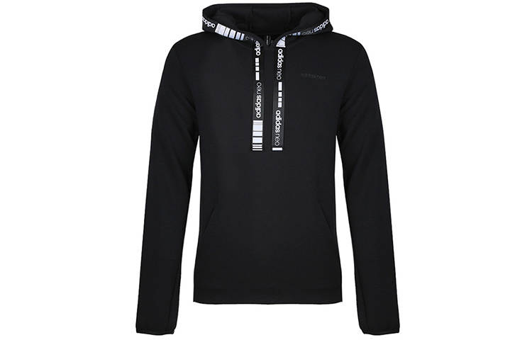 Adidas Adidas Sweatshirts Men's Black Hooded Moderate Regular