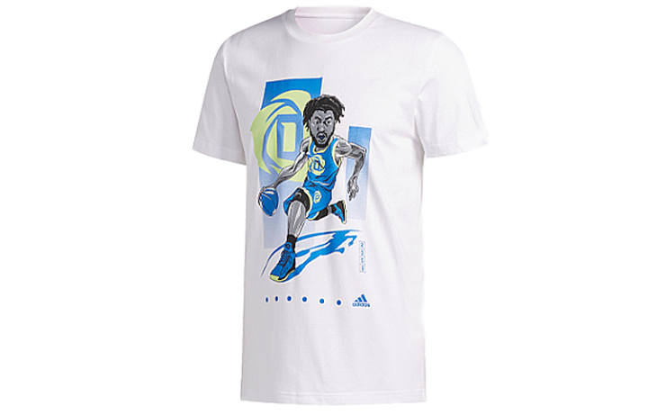 Adidas Adidas T Shirts Men's White Crew Neck Moderate Straight Fit
