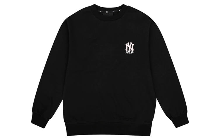 MLB New York Yankees Sweatshirts Unisex Black Crew Neck Moderate Regular