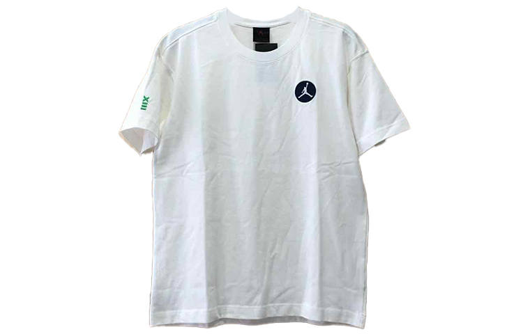 Jordan Jordan AJ13 T Shirts Men's White Crew Neck Moderate Straight Fit