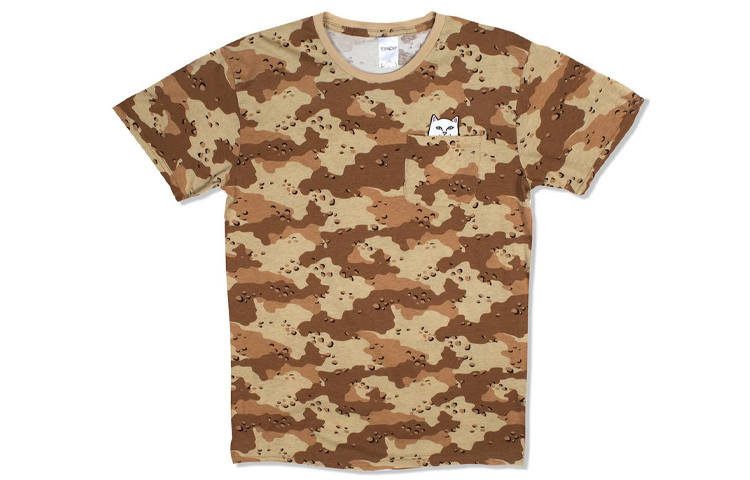 RIPNDIP RIPNDIP T Shirt Men's Yellow Camouflage