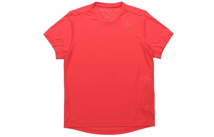 Adidas Adidas T Shirts Men's Red Crew Neck Moderate Straight Fit