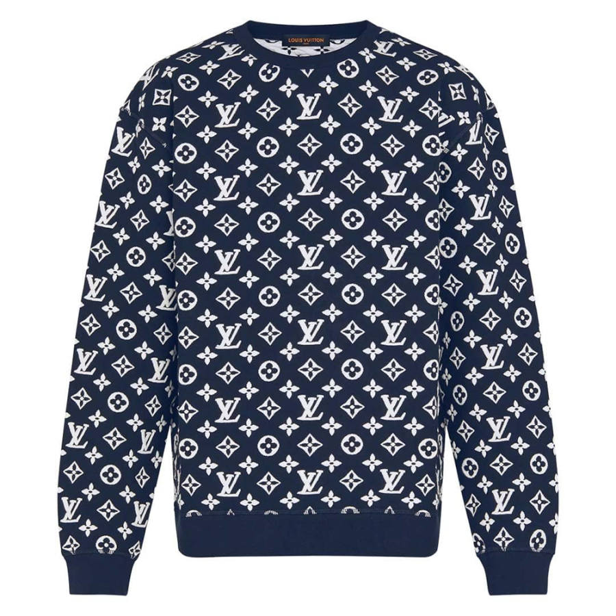 LOUIS VUITTON LOUIS VUITTON Lv Monogram Jacquard Crewneck