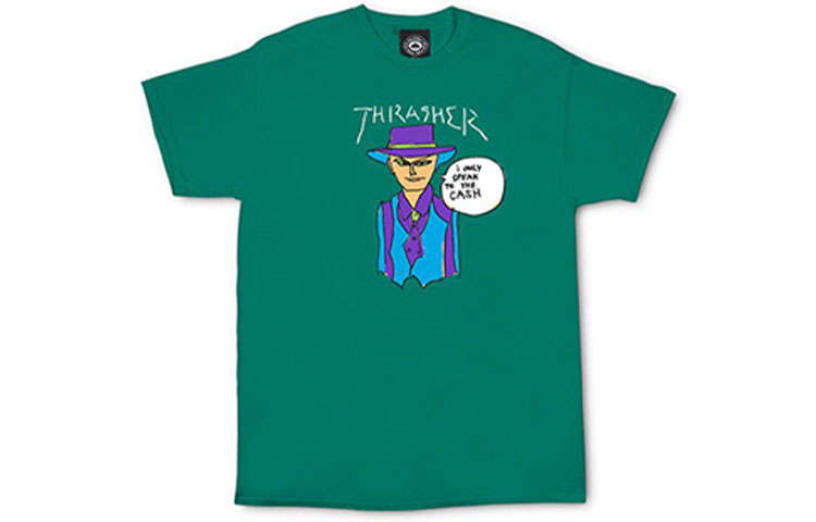 Thrasher Thrasher T Shirt US Version Unisex Sea Green