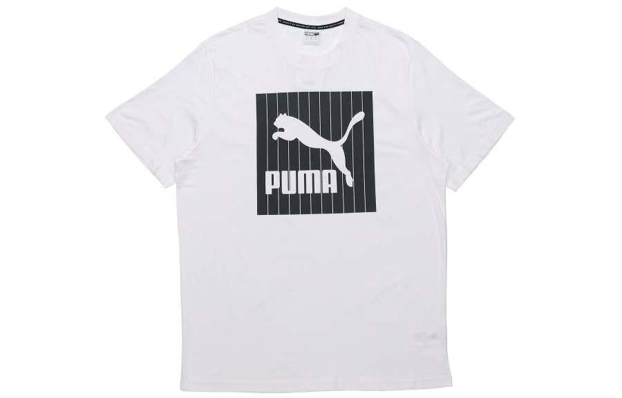 PUMA T Shirts Men's Crew Neck Moderate Straight Fit