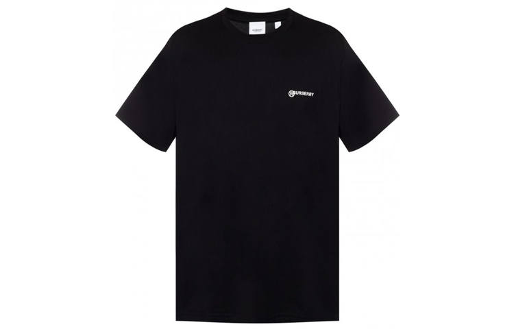 Burberry Location Print Cotton Oversized T Shirt Men's Black