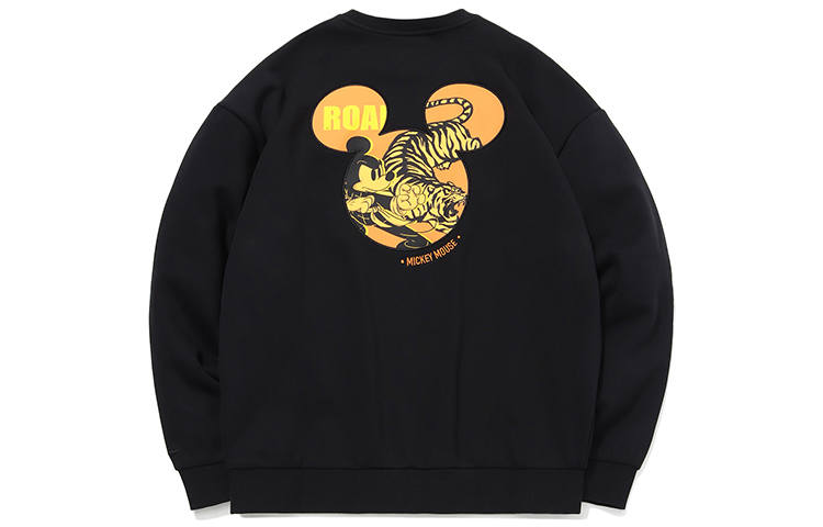 Li-Ning Li Ning X Disney Sweatshirts Unisex Black Crew Neck Moderate Regular