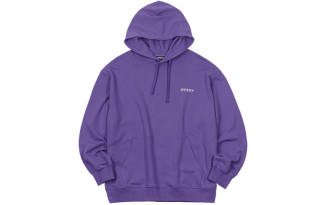 Nerdy Hooded Loose Fit Regular Sweatshirt Unisex Purple