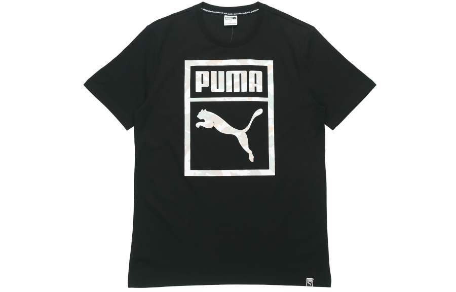 PUMA T Shirts Men's Crew Neck Moderate Straight Fit