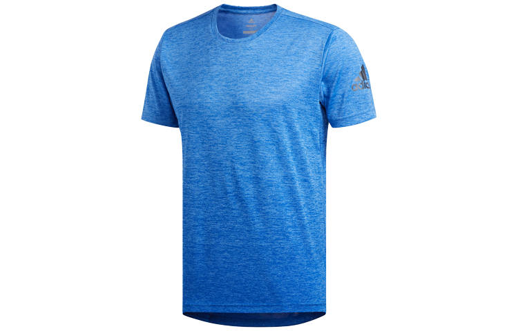 Adidas Adidas T Shirts Men's Natural Blue Crew Neck Moderate Straight Fit