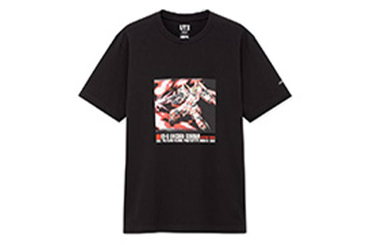 UNIQLO T Shirts Unisex Black Crew Neck Moderate Straight Fit