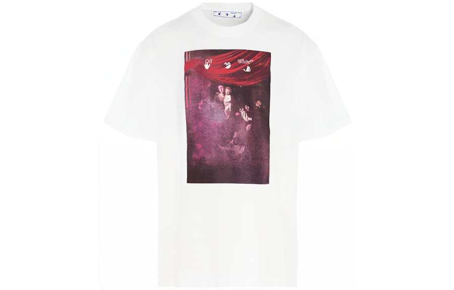 OFF-WHITE OFF WHITE Caravaggio Painting Straight Fit T shirt