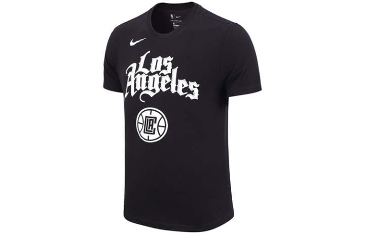 Nike Nike T Shirts Men's Black Crew Neck Moderate Straight Fit