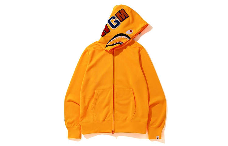 A BATHING APE Bape Neon Shark Full Zip Hoodie