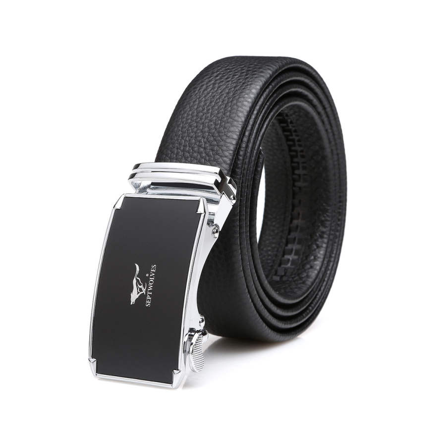 SEPTWOLVES SEPTWOLVES Top Grain Cow Leather Belts Men's Width 3.5CM