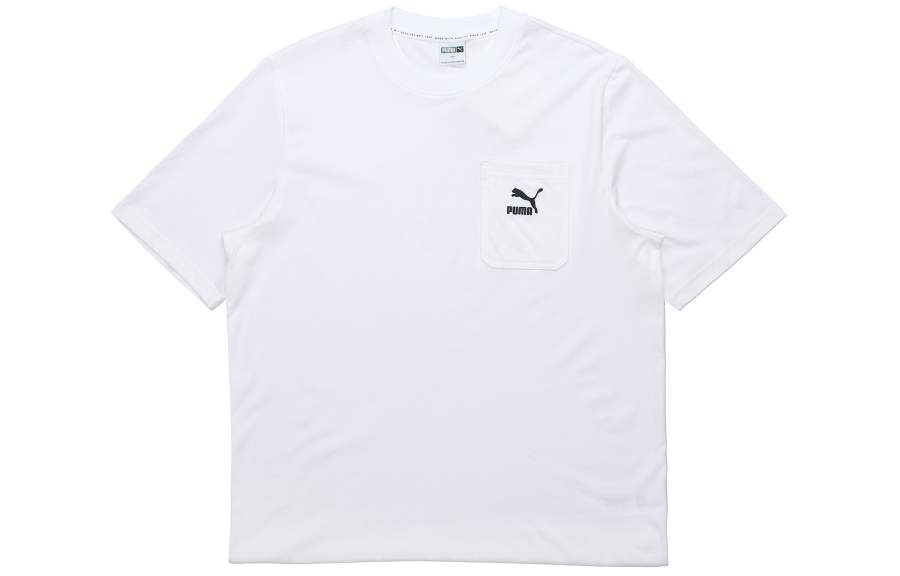 PUMA Set-in Sleeve T-Shirt Men's White