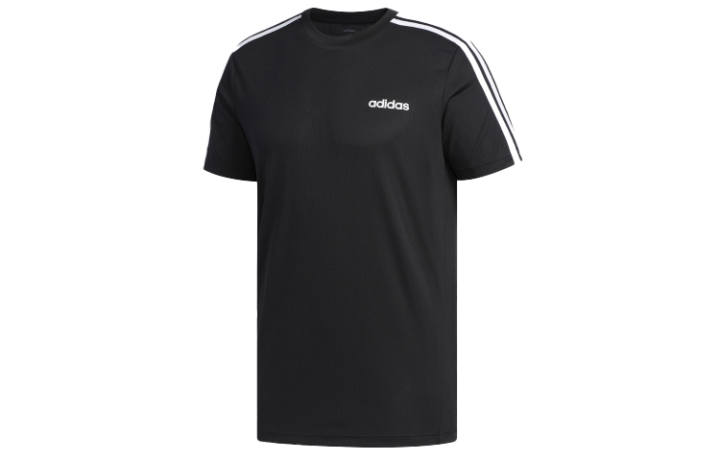 Adidas Adidas Set in Sleeve T Shirt Men's Black