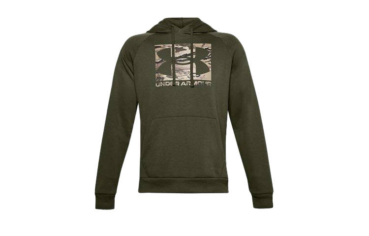 Under Armour Sweatshirts Men's Green Hooded Moderate Regular
