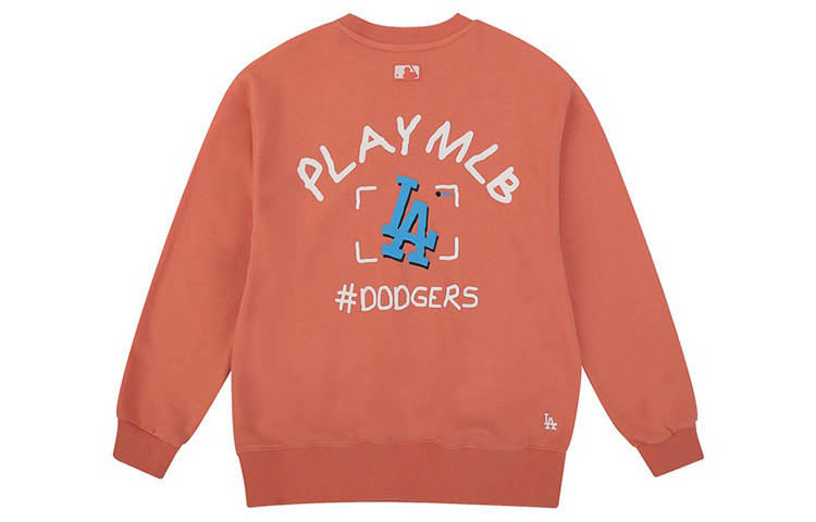 MLB MLB Sweatshirts Unisex Orange Crew Neck Moderate Regular