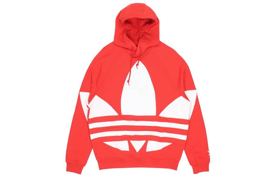 Adidas Originals Sweatshirts Men's Red Hooded Moderate Regular