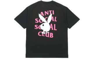 ANTI SOCIAL SOCIAL CLUB Logo Print T Shirt Unisex Black