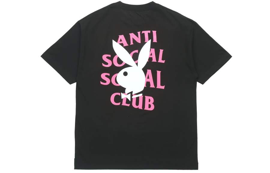 ANTI SOCIAL SOCIAL CLUB Logo Print T Shirt Unisex Black
