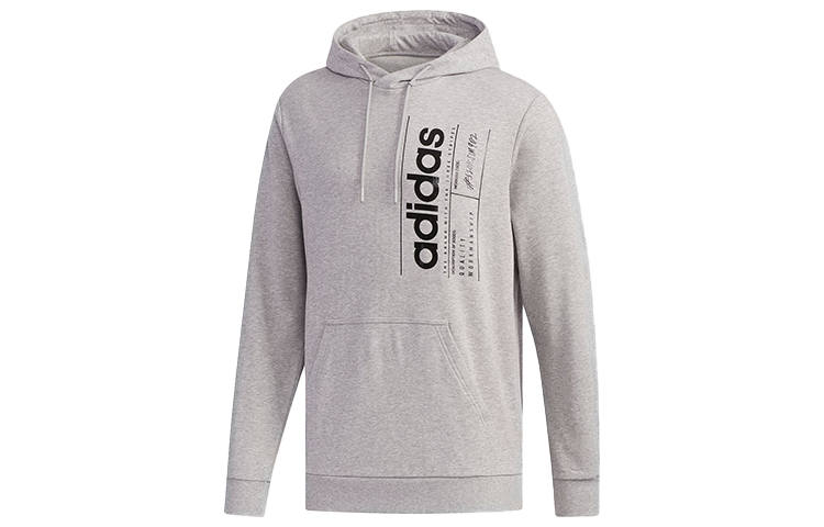 Adidas Adidas Sweatshirts Men's Gray Hooded Moderate Regular