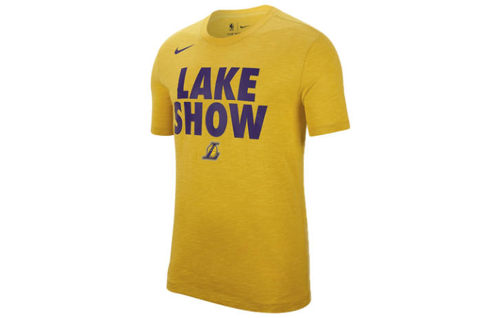 Nike Nike T Shirts Men's Yellow Crew Neck Moderate