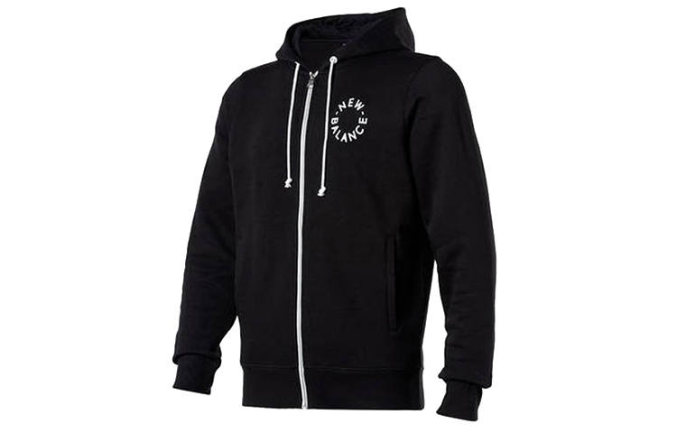 New Balance New Balance Sweatshirts Men's Black Hooded Moderate Cardigan