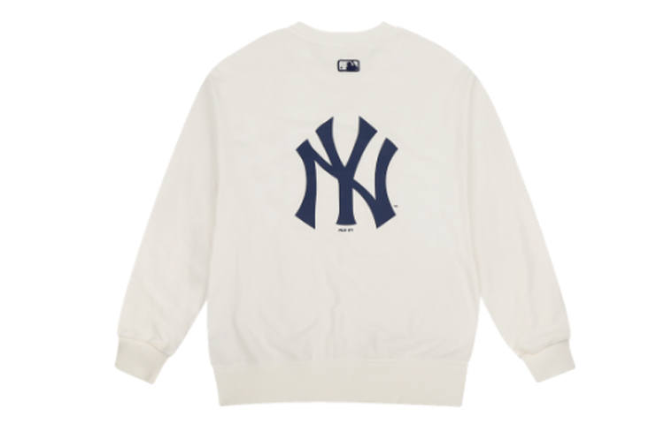 MLB MLB Sweatshirts Unisex Ivory White Crew Neck Moderate Regular