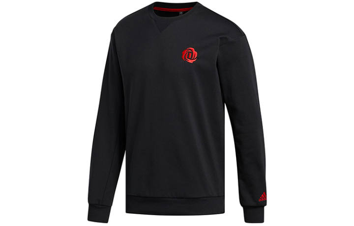 Adidas Adidas Sweatshirts Men's Black Crew Neck Thickened Regular