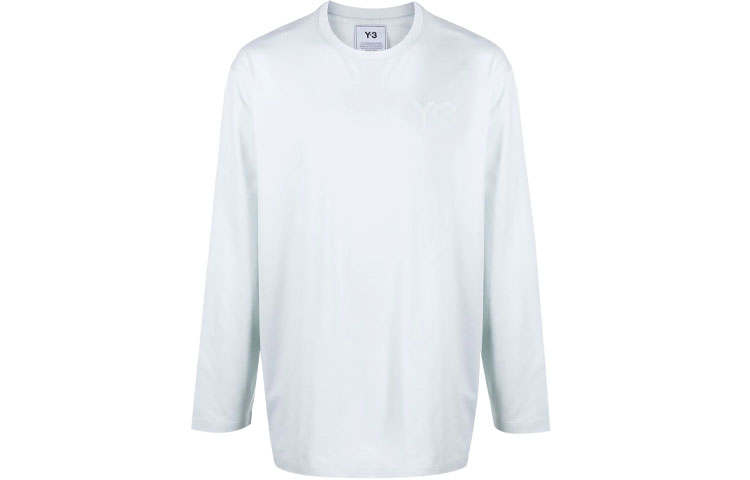 Y-3 Y 3 T Shirts Unisex Blue Crew Neck Moderate Straight Fit