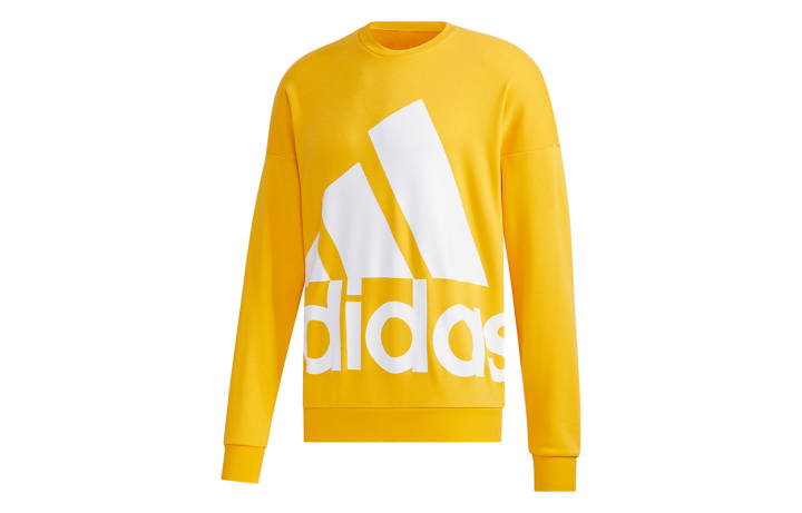 Adidas Adidas Sweatshirts Men's Gold Crew Neck Moderate Regular