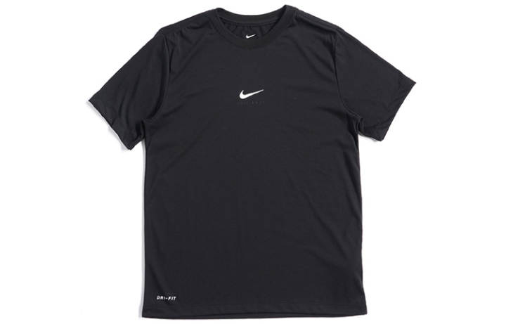 Nike Nike T Shirts Men's Black Crew Neck Moderate Straight Fit