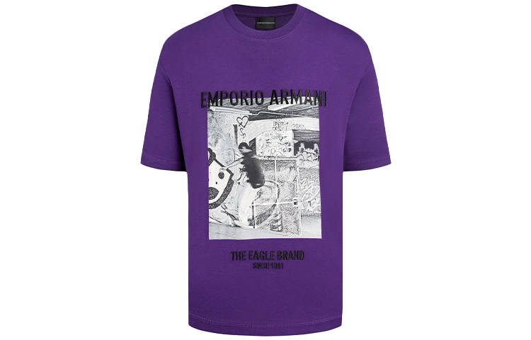 EMPORIO ARMANI T Shirt Men's Purple