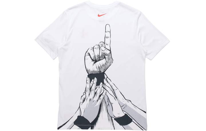Nike Nike T Shirts Men's Crew Neck Moderate Straight Fit