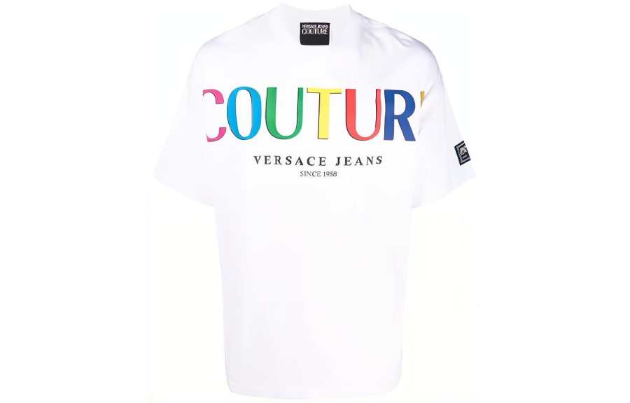VERSACE JEANS COUTURE FW21 T Shirt Men's White Gift Recommendation