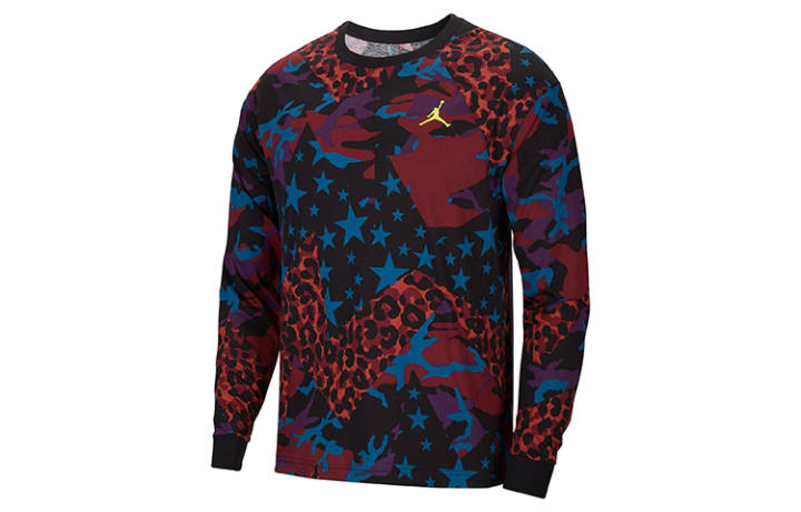 Jordan Jordan T Shirt Men's Purple Flower Color