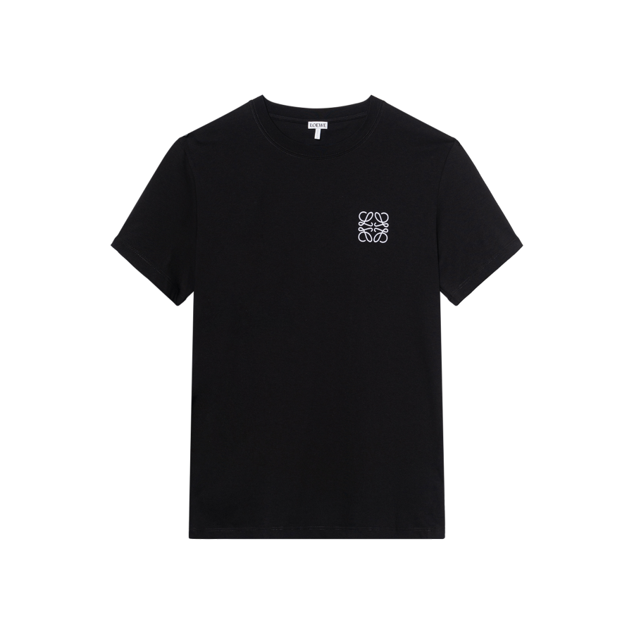 LOEWE Logo Embroidered Crewneck T Shirt