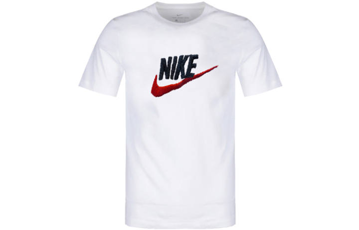 Nike Nike T Shirts Men's White Crew Neck Moderate Straight Fit